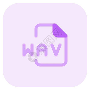 WAV是一种存储音频位流的文件格式标准图片