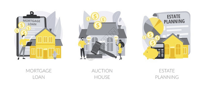 房地产服务抵押贷款拍卖行房地产规划首期付款律师建议抽象的隐喻图片