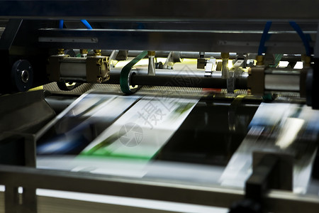 现代印刷厂的测算过程背景图片