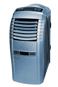 白色背景的现代移动空调机图片