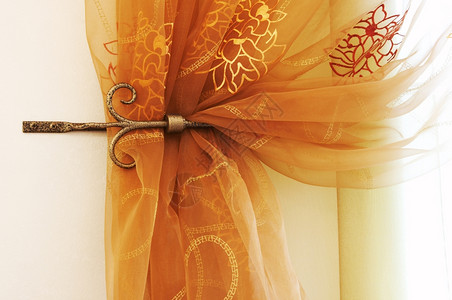 美丽和现代装饰的窗帘图片