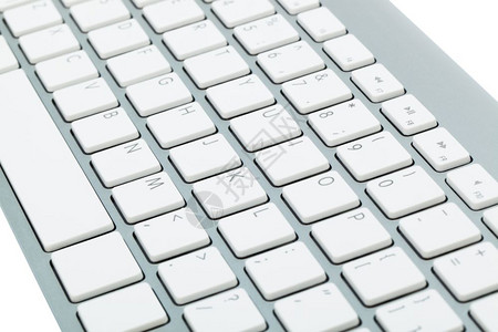 现代白色键盘关闭背景图片