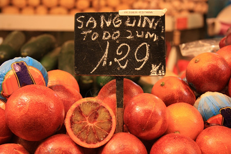 巴塞罗那西班牙市场新红橙子图片