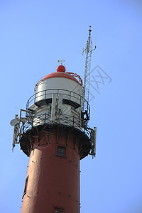 北海岸的旧灯塔背景图片