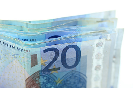 20欧元钞票背景图片