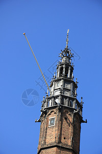 荷兰哈勒姆市政厅小塔背景图片
