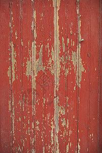 红漆的旧木板纹理一部分图片