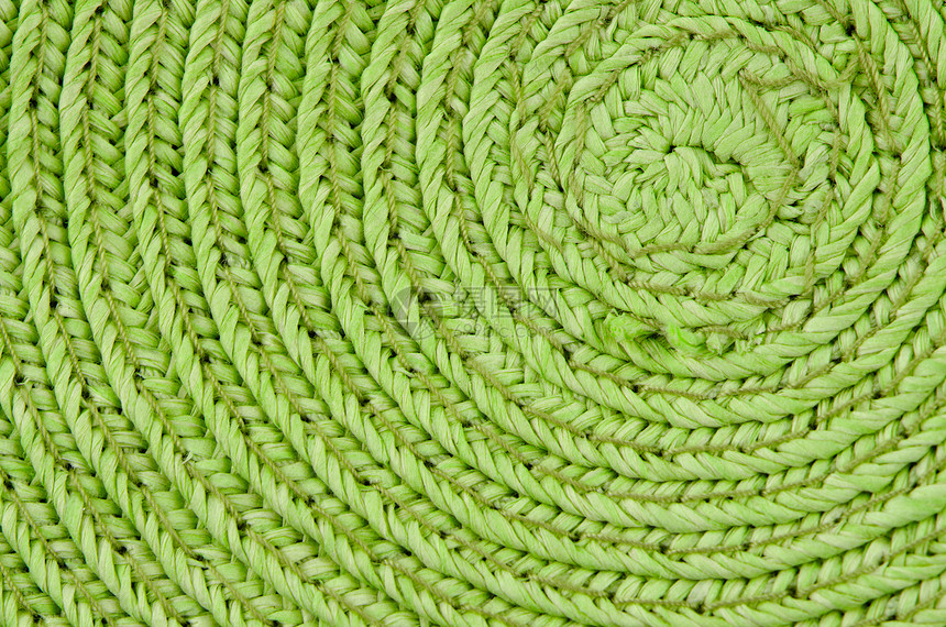 绿色长青纤维的圆形背景图片