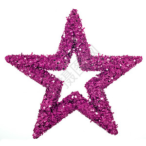 紫色星装饰圣诞树图片