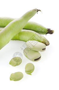 白色背景的绿豆背景图片