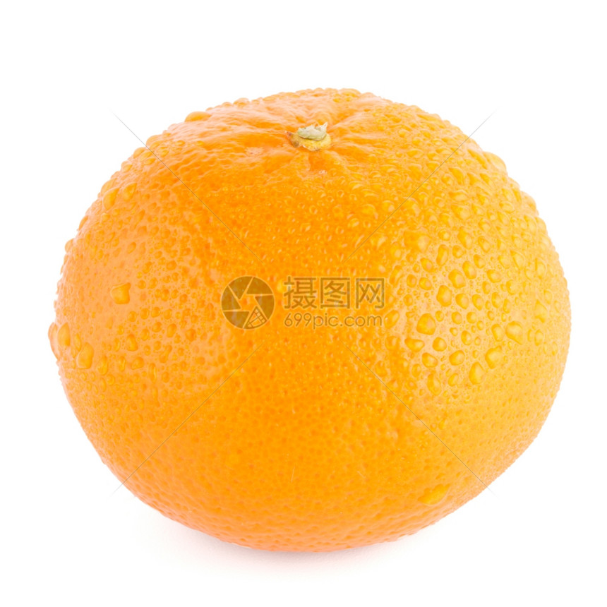 白底孤立的柑橘或普通话图片