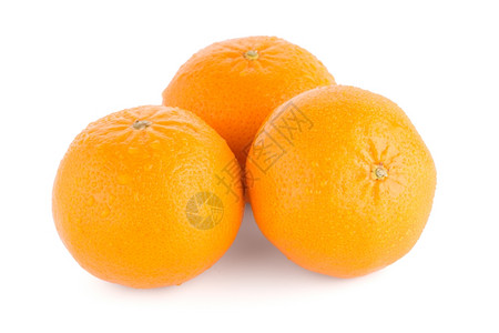 白底孤立的柑橘或普通话图片