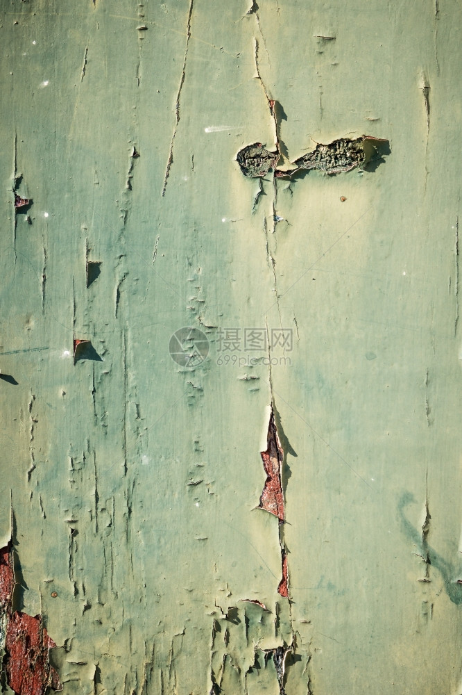绿漆旧木制质纸背景图片
