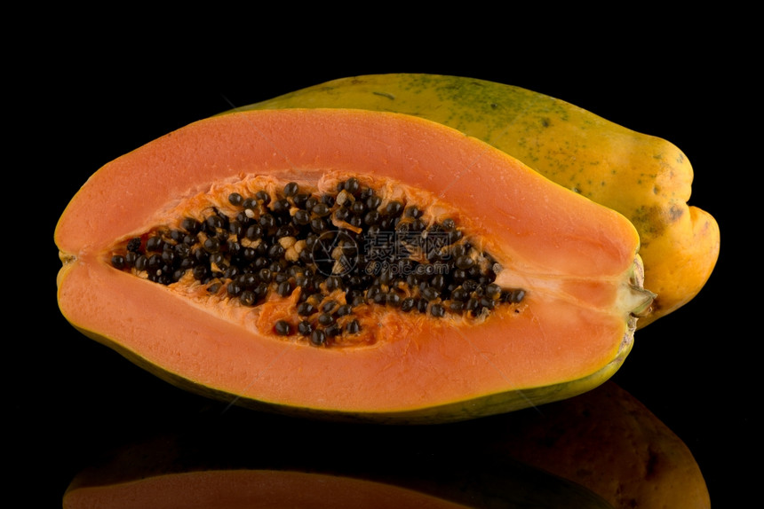 黑底木瓜新鲜又美味的木瓜图片