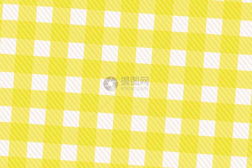 黄色和白计算机生成了抽象的格模式作为纹理和背景图片