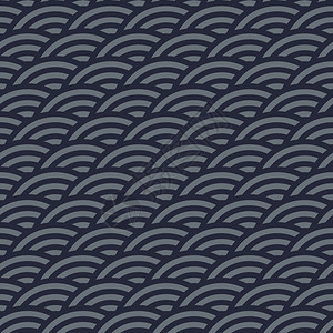 无缝的抽象现代同心式海军蓝色灰圆形纹理背景图案图片