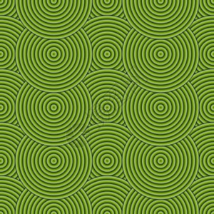无缝绿色抽象现代共心圆状纹理背景模式图片