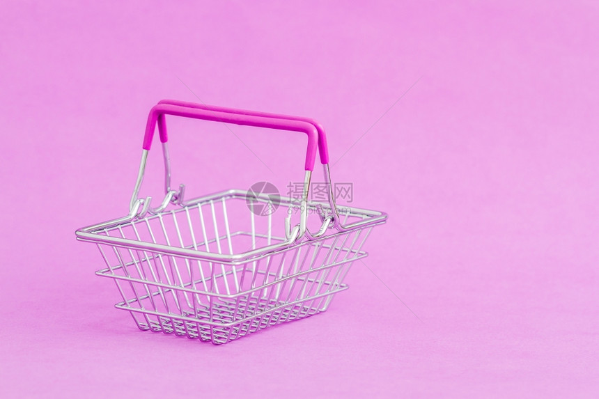 紫底的微型购物篮图片