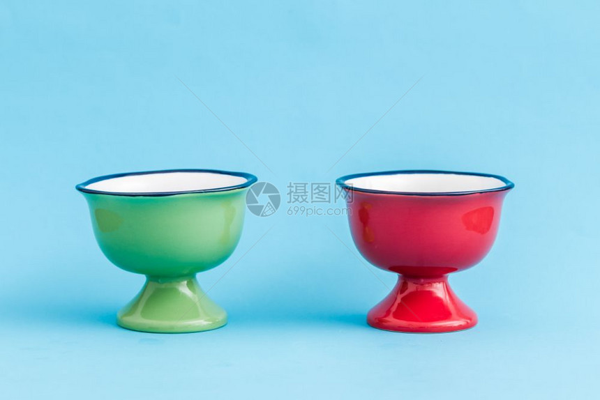 色彩多的瓷冰淇淋碗外观有蛋黄味图片