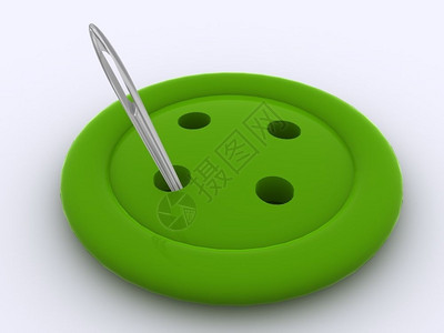 绿按钮3d图片