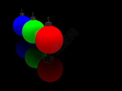 圣诞玻璃球3d图片