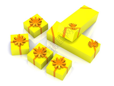 礼品盒三维背景图片