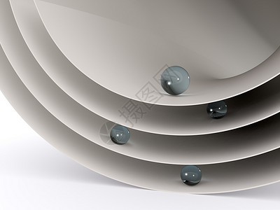 玻璃球抽象背景3d背景图片