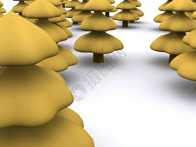 抽象的圣诞树3Dfirtree背景图片