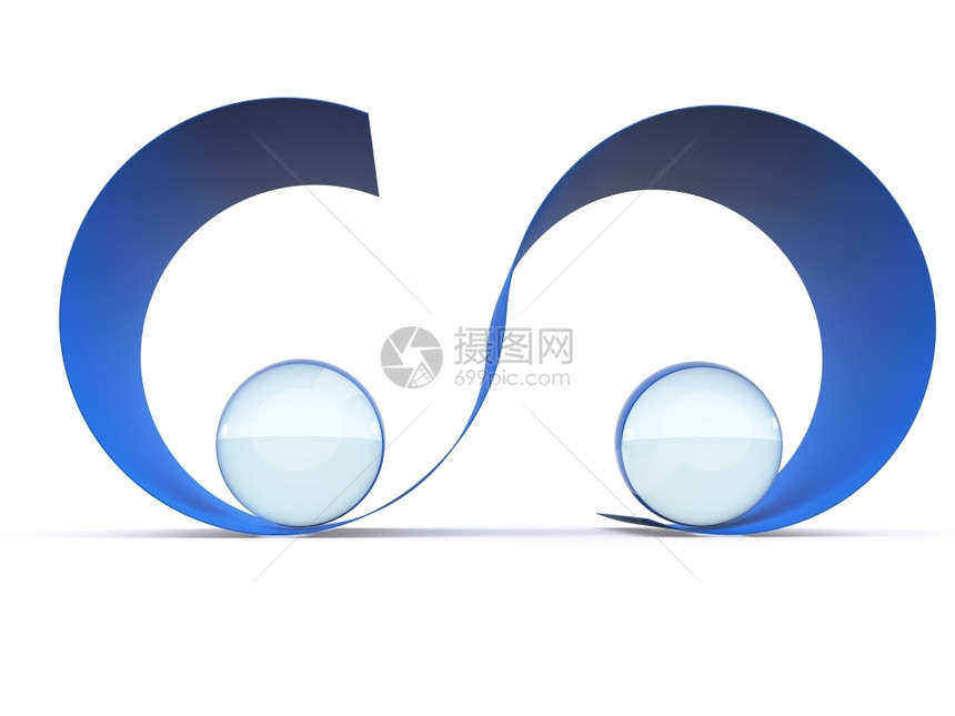 玻璃球抽象背景3d图片