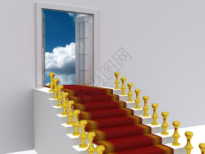 向天空的楼梯3D图片