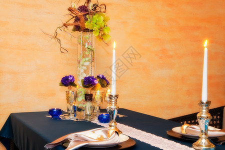 节日桌装饰元素背景图片