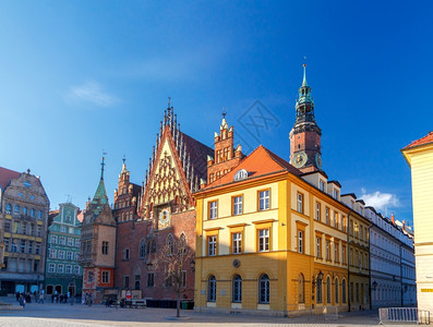 弗罗茨瓦夫市政厅弗罗茨瓦夫市场广场图片
