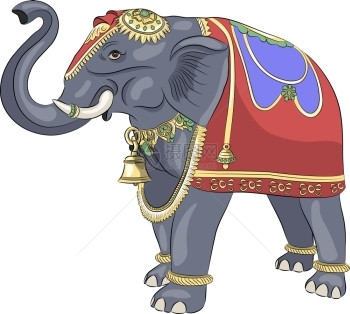 装饰印度大象图片