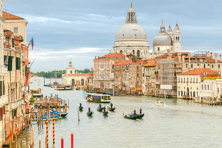 威尼斯大运河从意利威尼斯桥学院参观运河图片