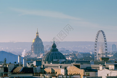 巴黎城市的空中景象巴黎的空中景象图片