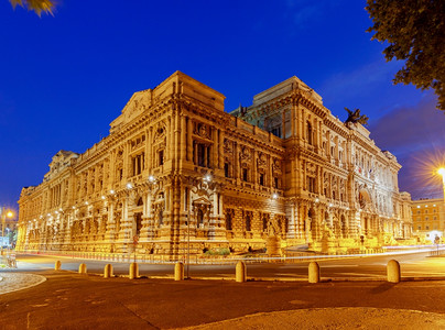 罗马司法宫夜视罗马意大利图片