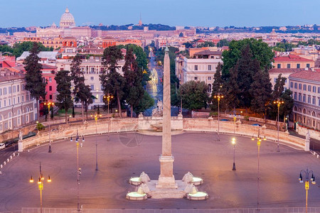 罗马波广场著名的波罗广场景象马意大利图片