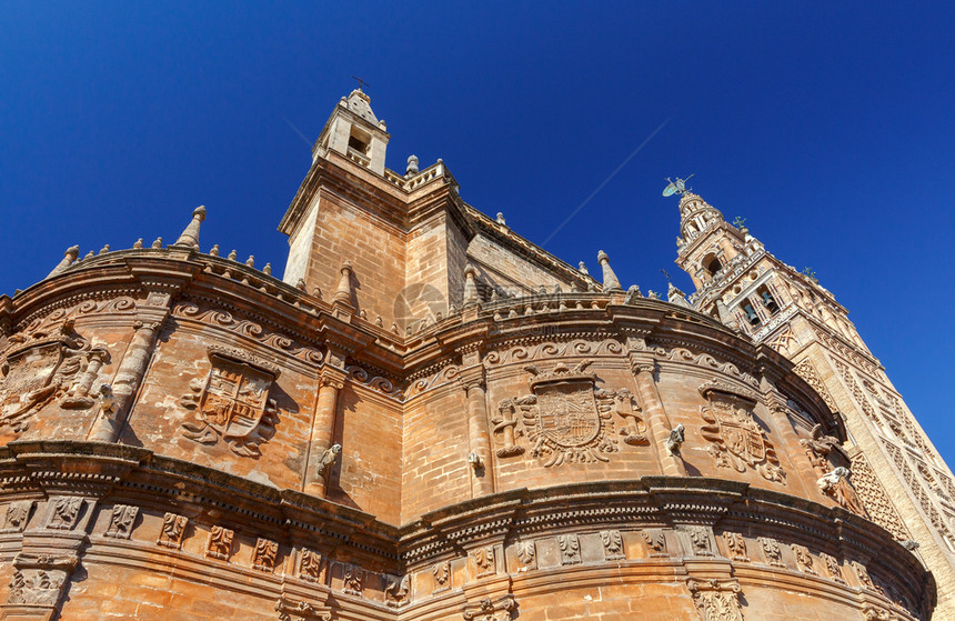 塞维利亚吉拉尔达塔塞维利亚大教堂的吉拉尔达塔主要旅游景点之一西班牙安达卢亚图片