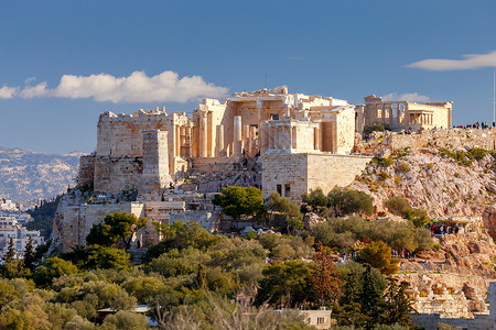 雅典希腊古神庙雅典图片
