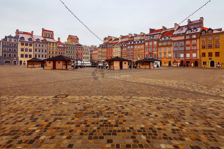华沙市场广旧冬天的冰波兰华沙图片