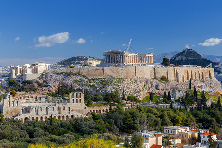 雅典希腊古神庙雅典图片