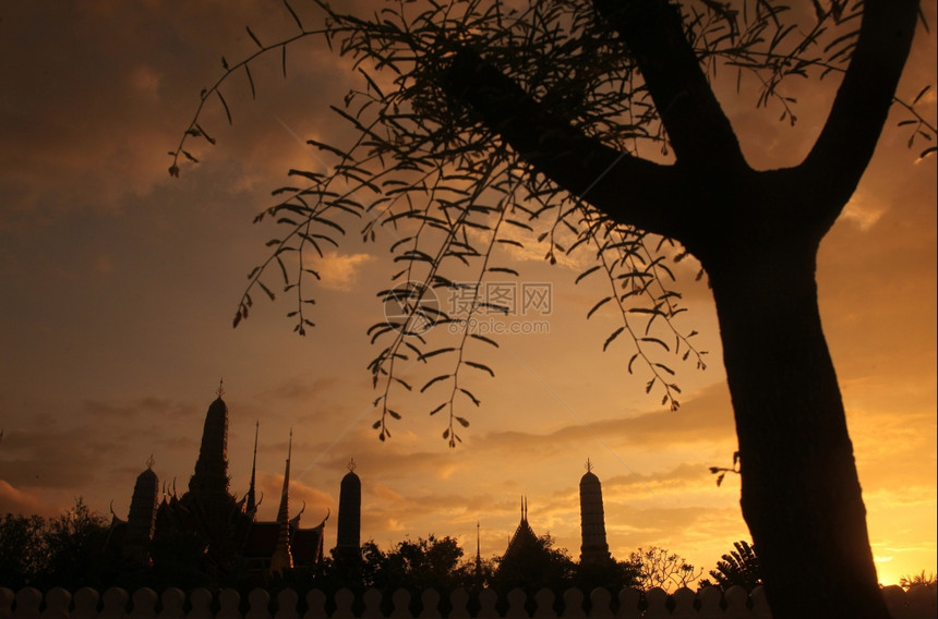 东南亚泰国曼谷市WatPhraKaew寺庙图片