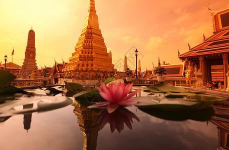东南亚泰国曼谷市WatPhraKaew寺庙高清图片