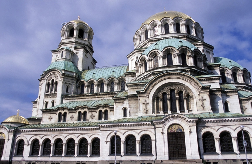 东欧保加利亚索非市的尼夫斯基教堂图片