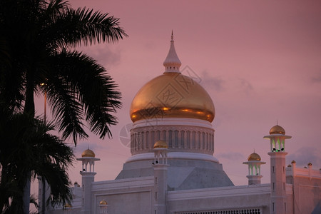 奥玛阿里清真寺地标城市高清图片