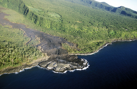 阿克蒂弗非洲印度洋留尼汪岛四经火山的地貌平原背景