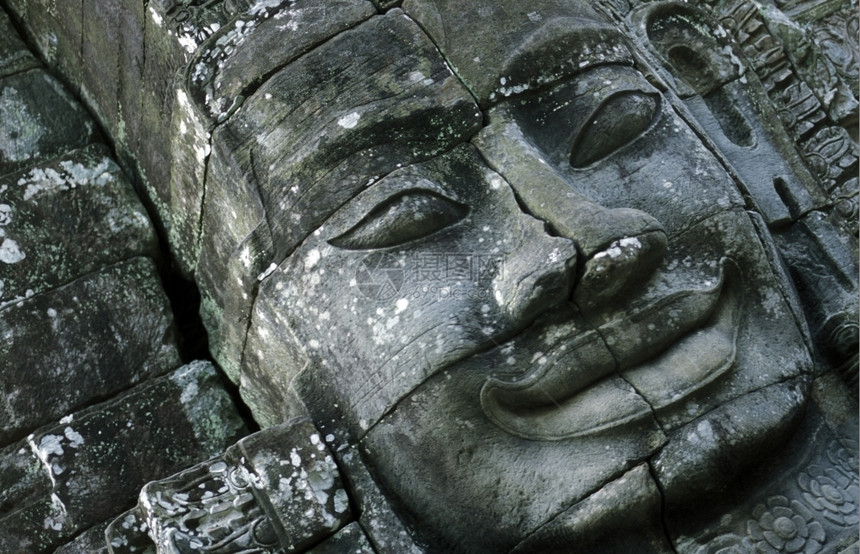 吴哥窟中的巴雍寺位于东南亚柬埔寨暹罗里普镇的吴哥窟中的汤姆寺亚洲柬埔寨吴哥窟图片