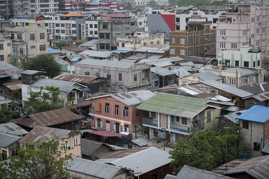 东南亚缅甸曼德勒市中心风景图片