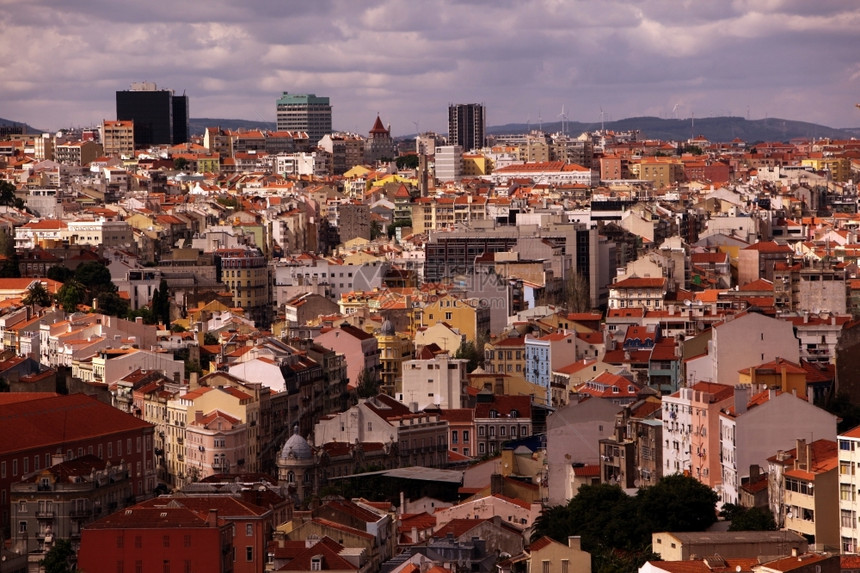 欧洲的葡萄牙里斯本市中心Baixxa市中心图片