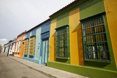 委内瑞拉西部Maracaibo镇殖民房屋图片